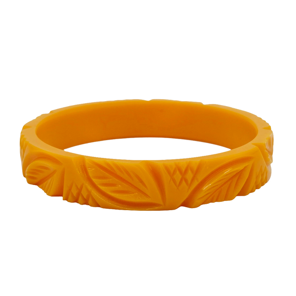 Jacquard Bangle in Marigold by Lucky Lou Shoes