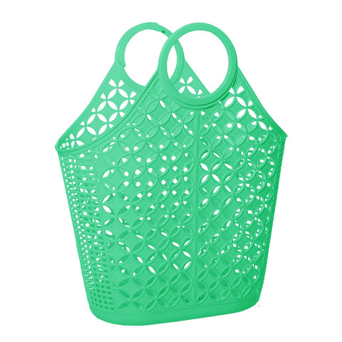 Atomic Tote Jelly Bag in Green by Sun Jellies