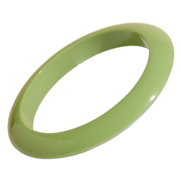 light green smooth spacer bangle