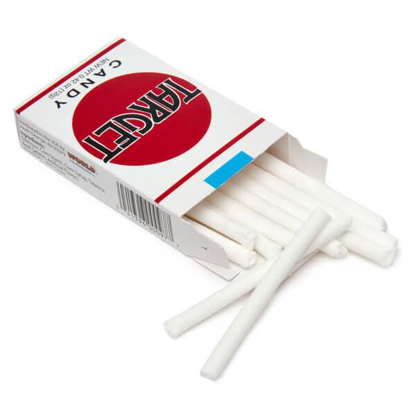open box of Target brand candy cigarette sticks