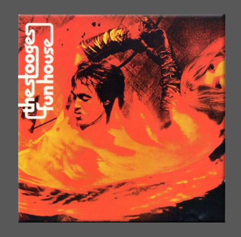 Square magnet with album art for The Stooges’ “Funhouse”