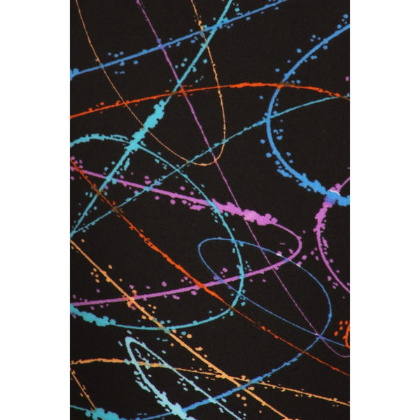 Neon Paint Splatter Bike Shorts