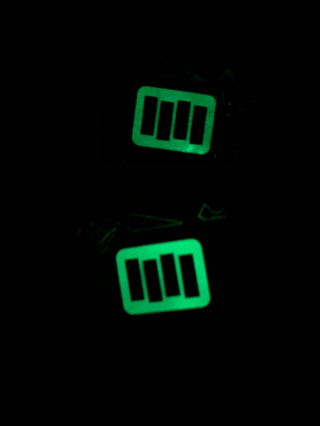 tv party enamel pins showing glow screens