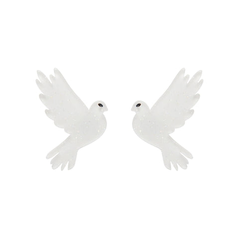 Essentials White Dove Earrings