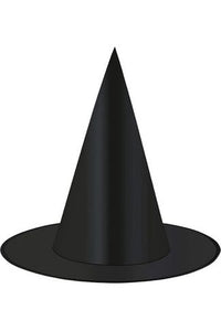 simple black fabric witch hat