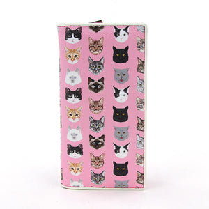 Pink cat face wallet