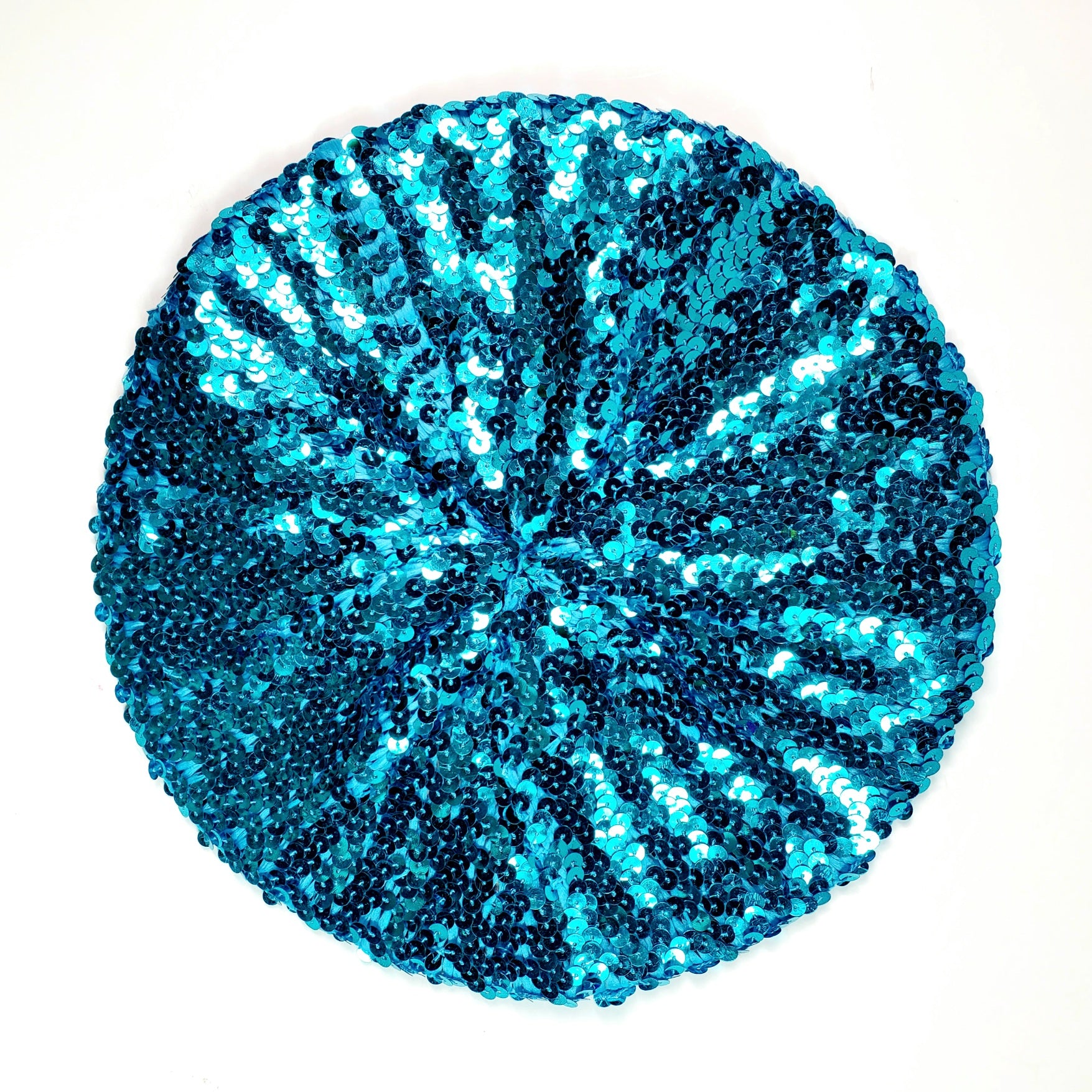 Sequin Beret - Turquoise