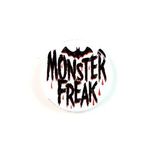 “Monster Freak” Button by Retro-a-Go-Go