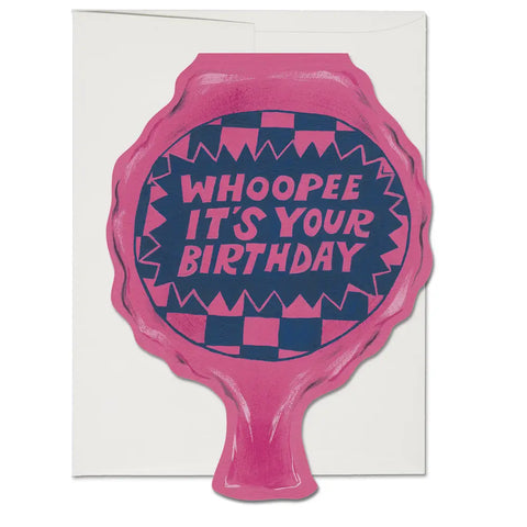 Whoopee it’s your birthday die cut card