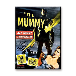 Art from the 1959 Hammer Horror classic movie The Mummy Girl on a 2 1/2” x 3 1/2” magnet.