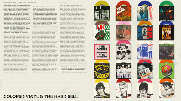 Excerpt from The Art of Punk book by Russ Bestley, Alex Ogg and Zoë Howe about colored vinyl records