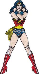 Embroidered Wonder Woman Patch Licensed by DC Comics