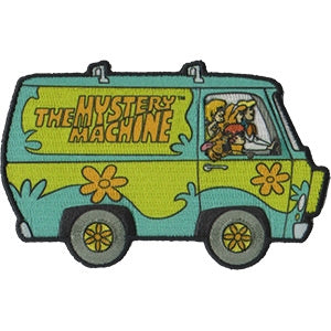 scooby doo cartoon mystery machine van side view 3.5" embroidered patch