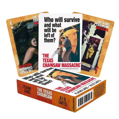 A deck of playing cards themed around the classic 1974 horror film ﻿The Texas Chainsaw Massacre