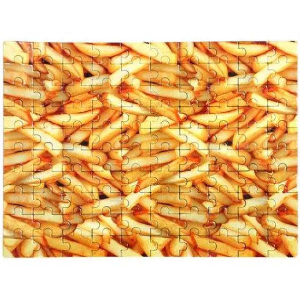 french fries photo image rectangular puzzle