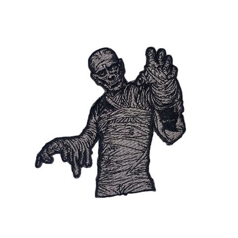 The Mummy embroidered patch features Boris Karloff as the classic Universal Studios horror character