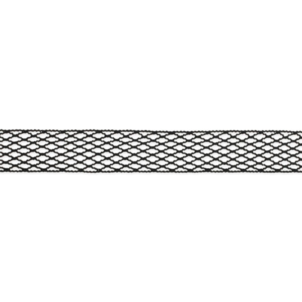 fishnet ribbon choker, showing close up detail