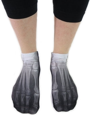 X-ray Photo Print Ankle Socks by Okutani