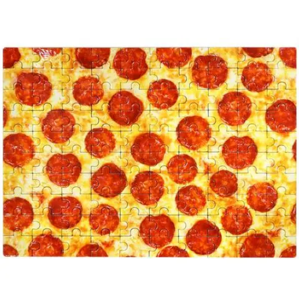 pepperoni pizza rectangular puzzle