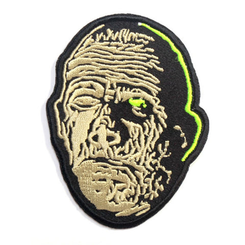 The Mummy 3" face embroidered patch of Lon Chaney, Jr., as Kharis in the 1942 horror classic, The Mummy's Tomb