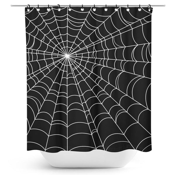 Spiderweb Shower Curtain by Sourpuss