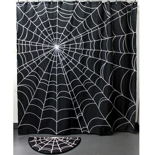 Spiderweb Shower Curtain by Sourpuss