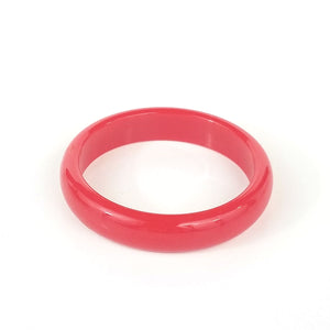 5/8" wide shiny plastic bangle in bright cherry red