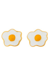 Fried Egg Post Earrings