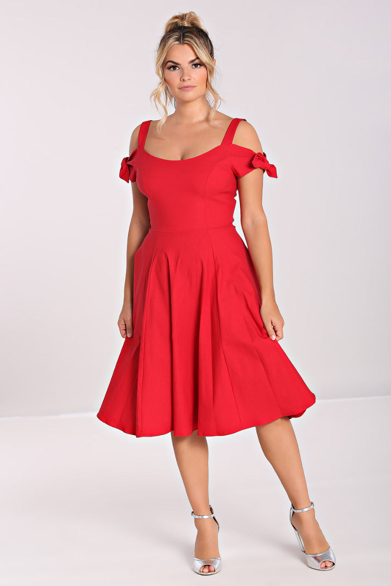 open lace back dress Loco-Motion Dress – Hell Bunny main image 1