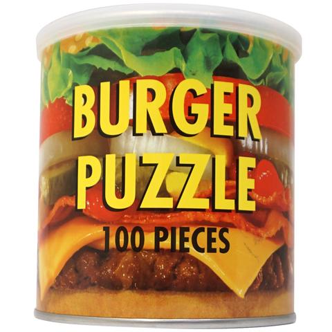 Can of 100 piece Burger Puzzle