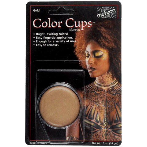 Metallic Gold "Color Cups" Greasepaint Makeup by Mehron