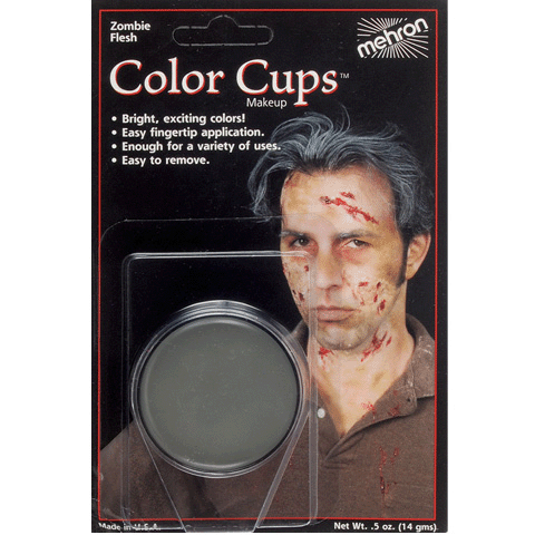 Greyish-Green Zombie Flesh "Color Cups" Greasepaint Makeup by Mehron