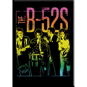 2.5" x 3.5" rectangular magnet featuring The B-52s 1989 Cosmic Thing album cover image