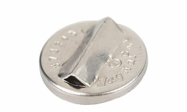 silver metal "magnapin" magnetic brooch fastener