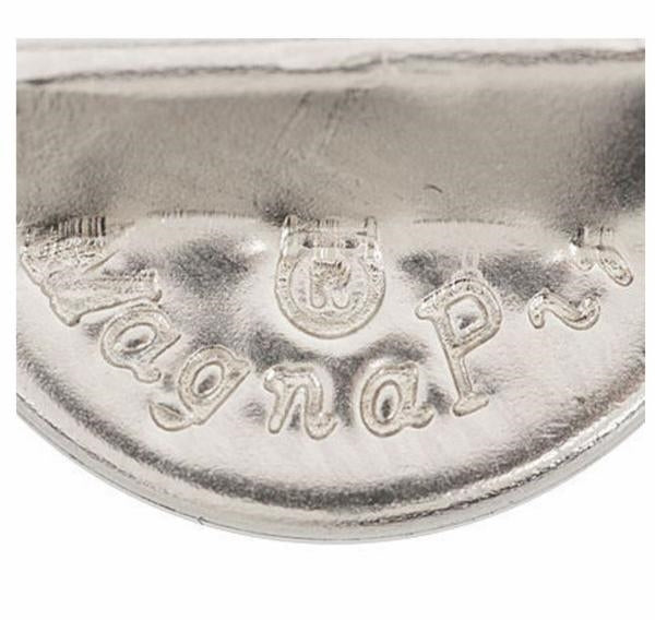 silver metal "magnapin" magnetic brooch fastener