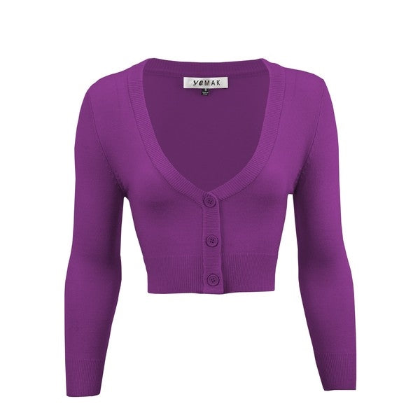 Bright on sale purple cardigan