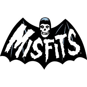 Embroidered Misfits Bat-Fiend Patch in black & white