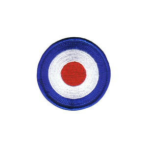 red, white & blue RAF roundel turned "Mod Target" on 2" embroidered patch