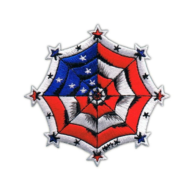 Embroidered Americana Spiderweb Patch by Mickey Martin aka Martin F Emond