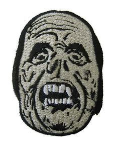 2.5" grey and black embroidered Phantom of the Opera Patch of Lon Chaney, the "Man of a Thousand Faces," as his iconic role in the 1925 silent horror classic