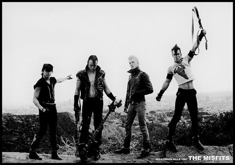 The Misfits, photographed in the Hollywood Hills 1981. 33" x 24" black & white poster