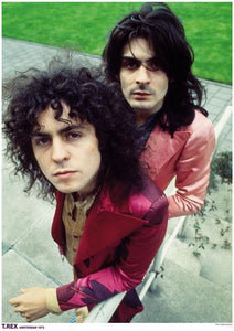 Marc Bolan and Mickey Finn of T.Rex photographed in Amsterdam 1972, 24" x 36" color poster