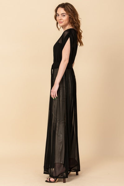 Black Mesh Cover-Up