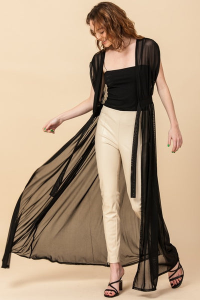 Black Mesh Cover-Up