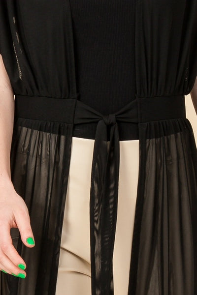 Black Mesh Cover-Up
