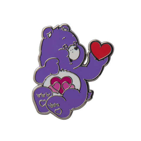 Care Bears Collection "Harmony Bear" enameled silver metal clutch back pin