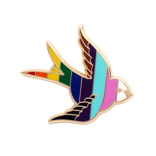 Pride & Joy Collection "Bluebird of Happiness for All" Enamel Pin
