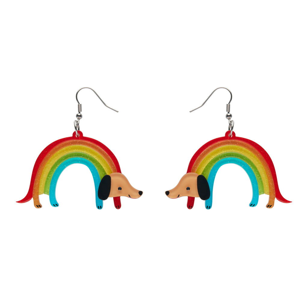 Rainbow Ruff Earrings | Naked City Clothing