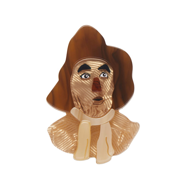 Wizard of Oz Collection "Scarecrow" portrait layered resin brooch